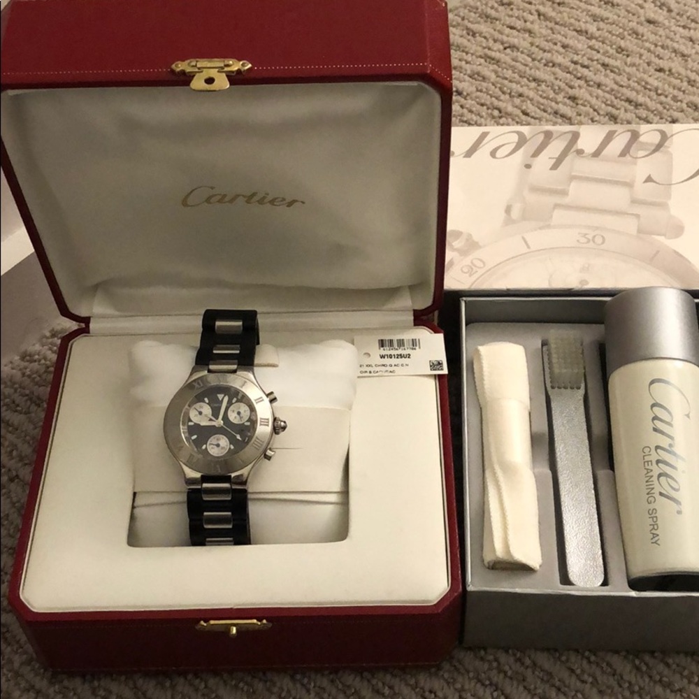COPY - Cartier watch 2424 Chronoscaph Steel Date Quartz